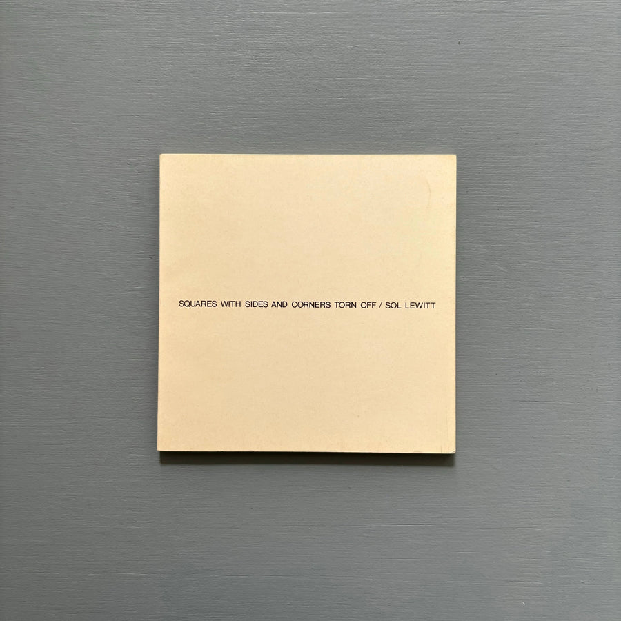 Sol Lewitt - Squares with sides and corners torn off - MTL 1974 - Saint-Martin Bookshop