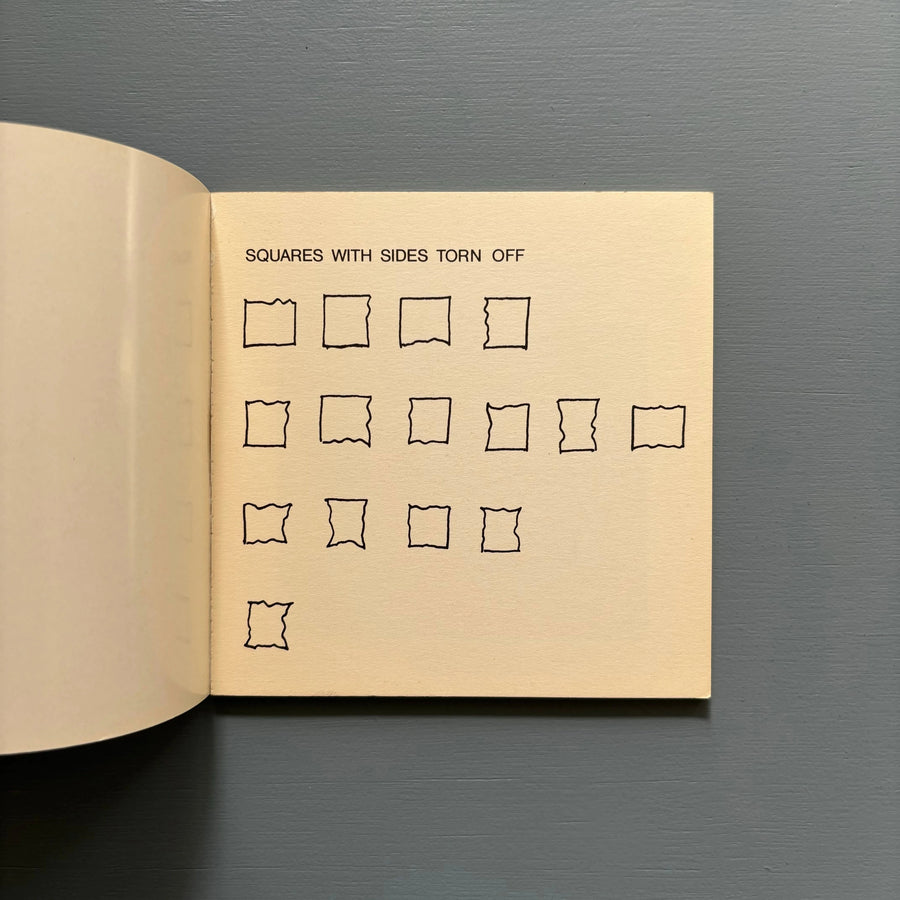 Sol Lewitt - Squares with sides and corners torn off - MTL 1974 - Saint-Martin Bookshop
