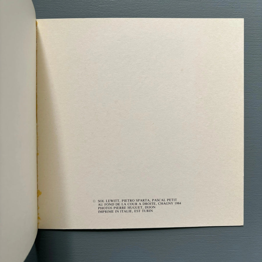 Sol Lewitt - Wall drawings - Chagny 1984 - Saint-Martin Bookshop