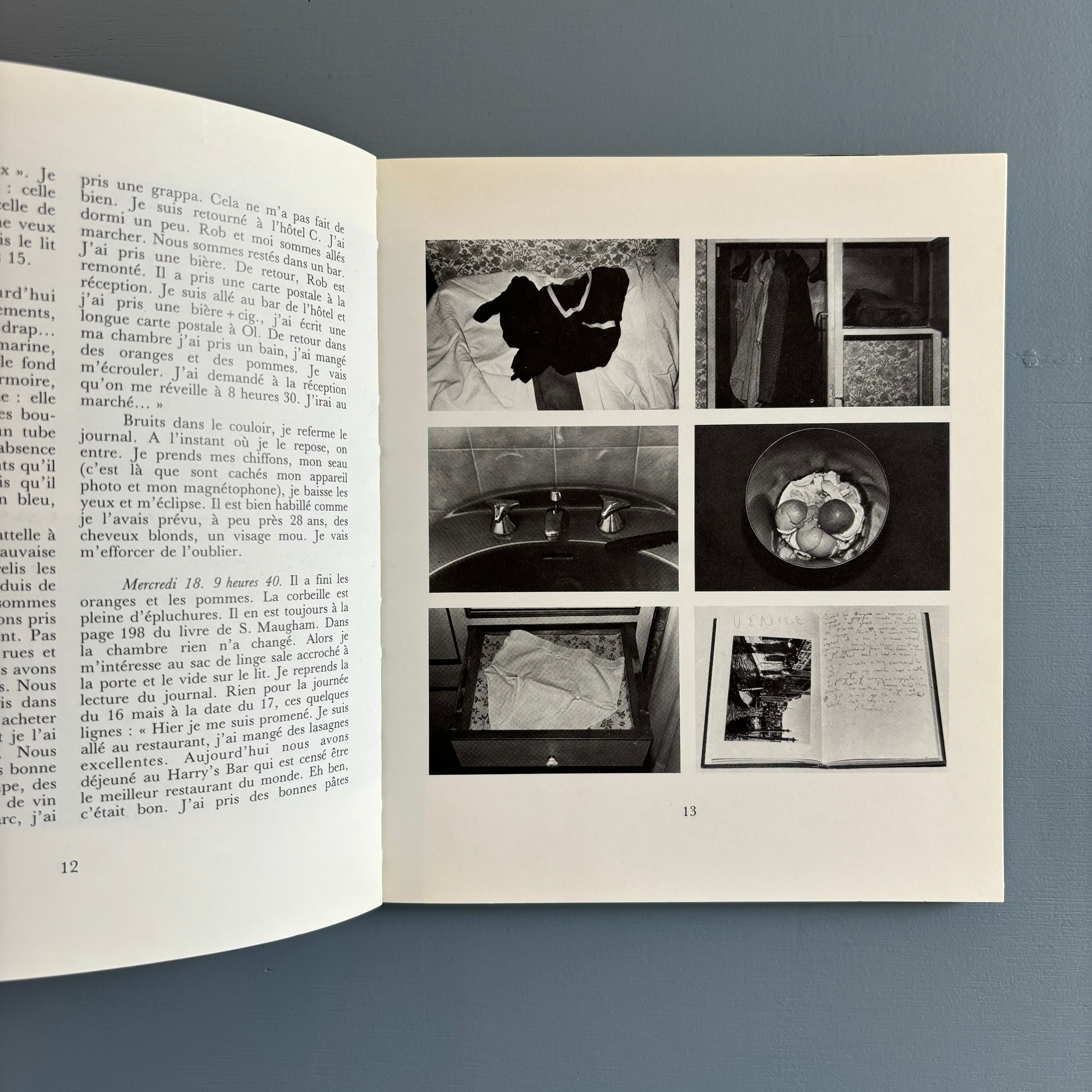 Sophie Calle - L'hotel - Editions de l'étoile 1984 - Saint-Martin