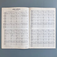 Steve Reich のSong Collection 5 Score Steve Reich - Set of 5 playing score - Universal Edition 1979-1980