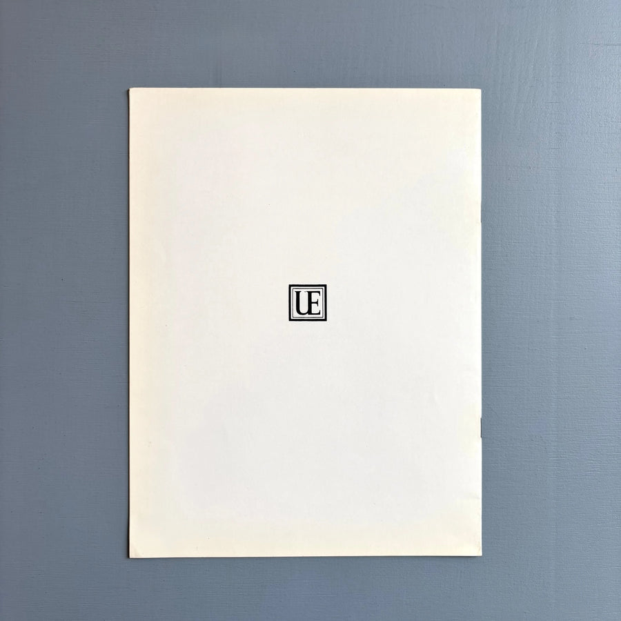 Steve Reich - Set of 5 playing score - Universal Edition 1979-1980