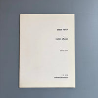 Steve Reich - Set of 5 playing score - Universal Edition 1979-1980