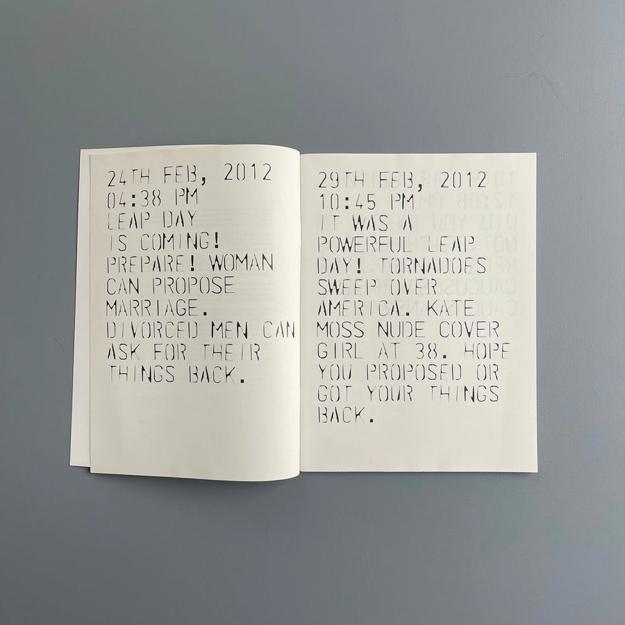 The Glenn O'Brien - Selected tweets 2012/16 - Purple Book 2016 - Saint-Martin Bookshop
