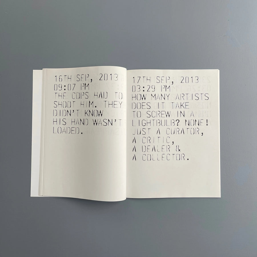 The Glenn O'Brien - Selected tweets 2012/16 - Purple Book 2016 - Saint-Martin Bookshop