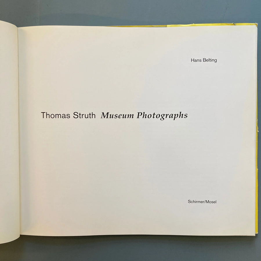 Thomas Struth - Museum Photographs - Schirmer/Mosel 1993 Saint-Martin Bookshop