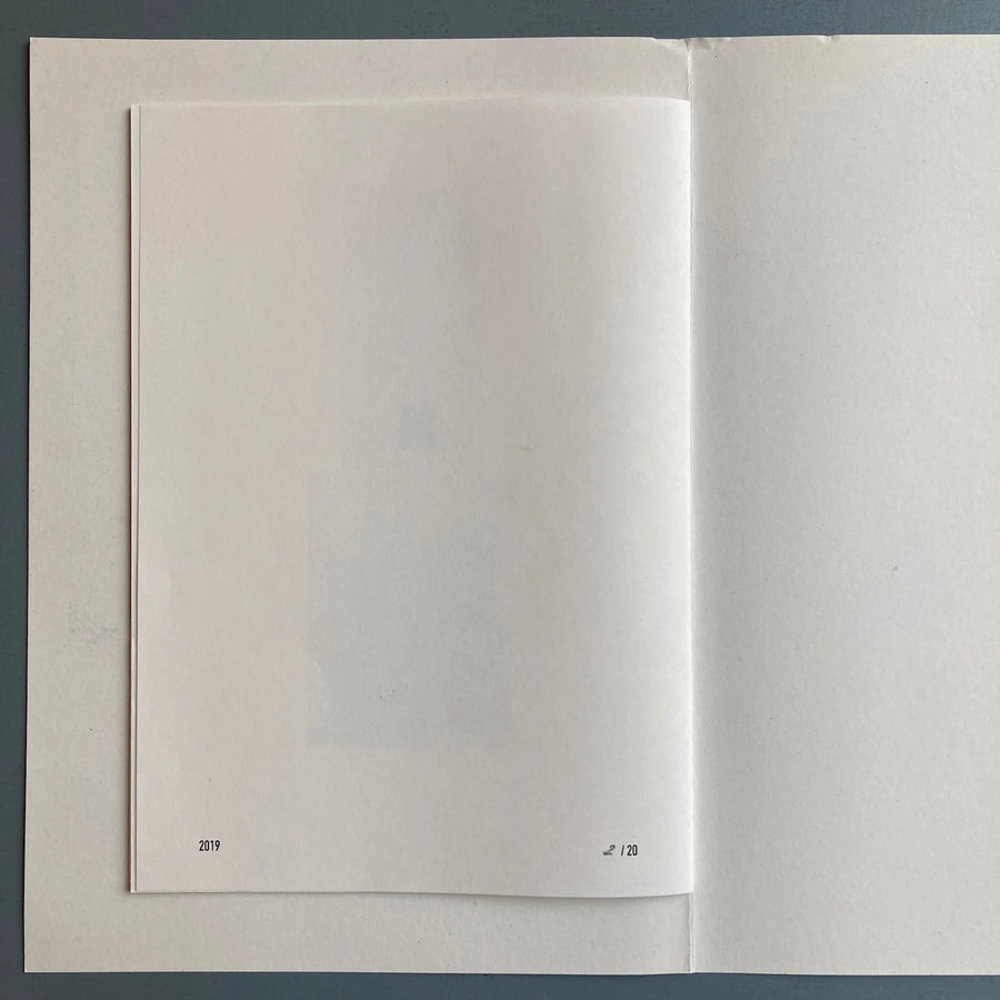 Tim Onderbeke - Floor for Pastiche - Self-published 2019 - Saint-Martin Bookshop