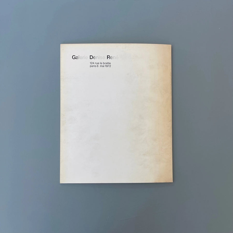 Tomasello - Oeuvres récentes - Galerie Denise René 1972