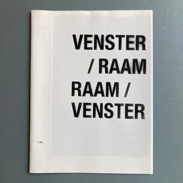 Tim Onderbeke - Venster/Raam/Venster - Self-published 2015 - Saint-Martin Bookshop