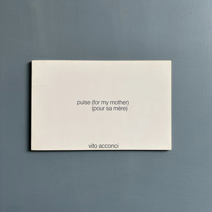 Vito Acconci (signed) - Pulse (for my mother) (pour sa mère) - Multiplicata 1973