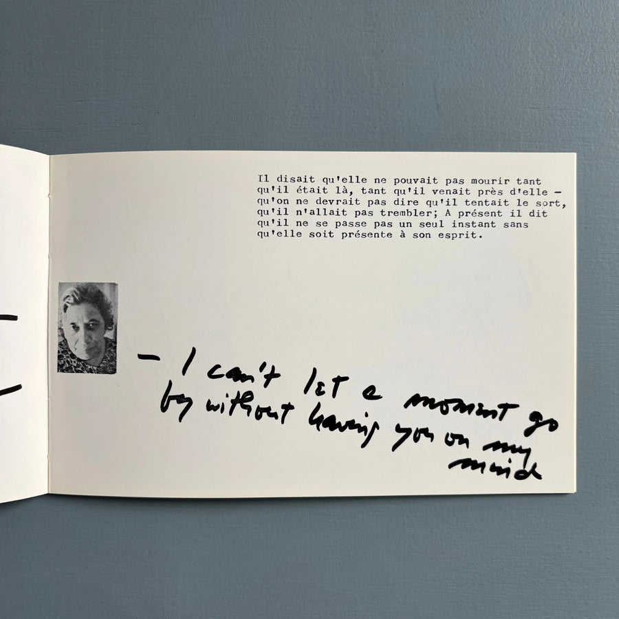 Vito Acconci (signed) - Pulse (for my mother) (pour sa mère) - Multiplicata 1973