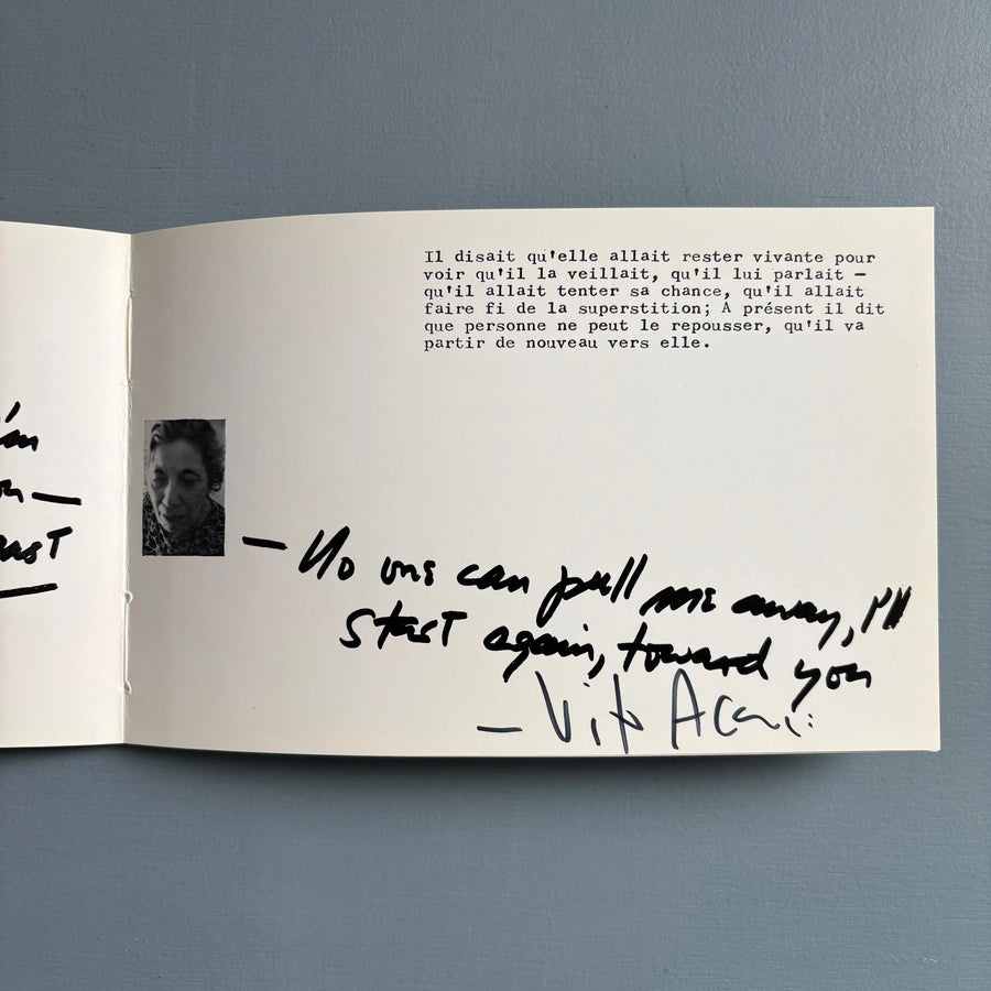 Vito Acconci (signed) - Pulse (for my mother) (pour sa mère) - Multiplicata 1973