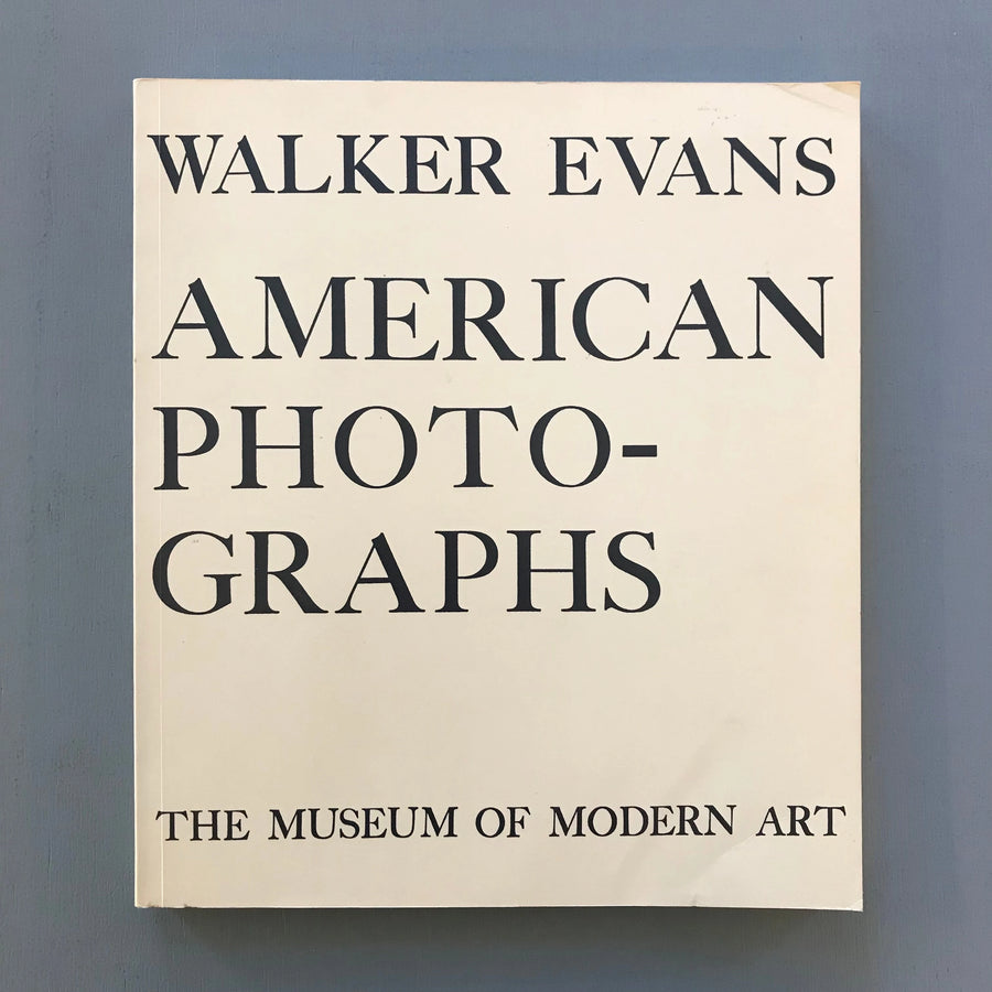 Walker Evans - American photographs - Museum of Modern Art NY 1988 Saint-Martin Bookshop