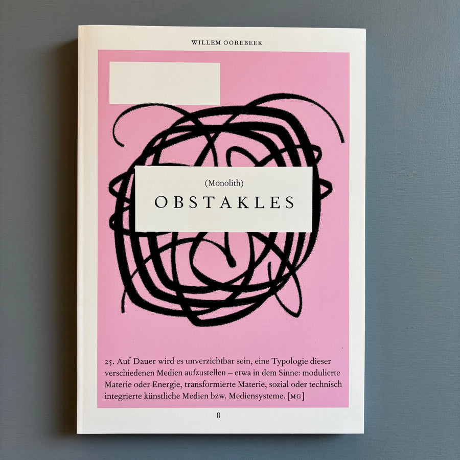 Willem Oorebeek - (Monolith) Obstakels - Roma 2025 - Saint-Martin Bookshop