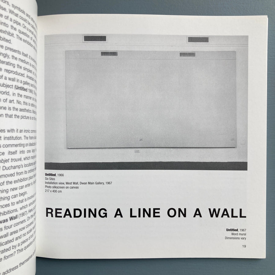 William Anastasi (signed) - A Retrospective - Nikolaj 2001 - Saint-Martin Bookshop