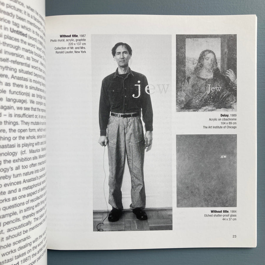 William Anastasi (signed) - A Retrospective - Nikolaj 2001 - Saint-Martin Bookshop