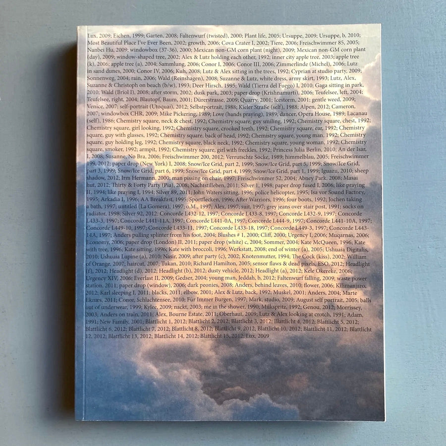 Wolfgang Tillmans - Moderna Museet /Kunstsammlung 2012 - Saint-Martin Bookshop