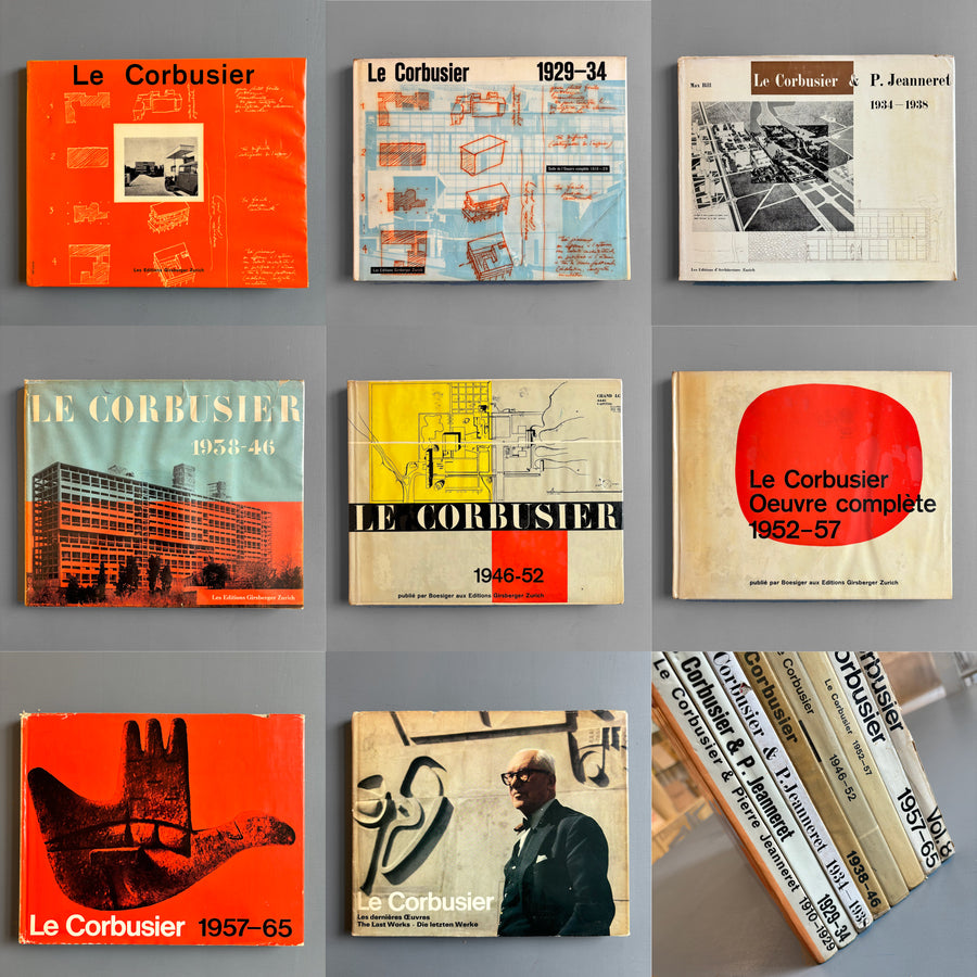 Le Corbusier  - Oeuvre complète - 8 Volumes - Editions Girsberger & d'Architecture 1950 to 1970 - Saint-Martin Bookshop