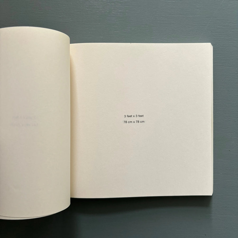 stanley brouwn - 1 m x 1 m - Portikus 1993 - Saint-Martin Bookshop