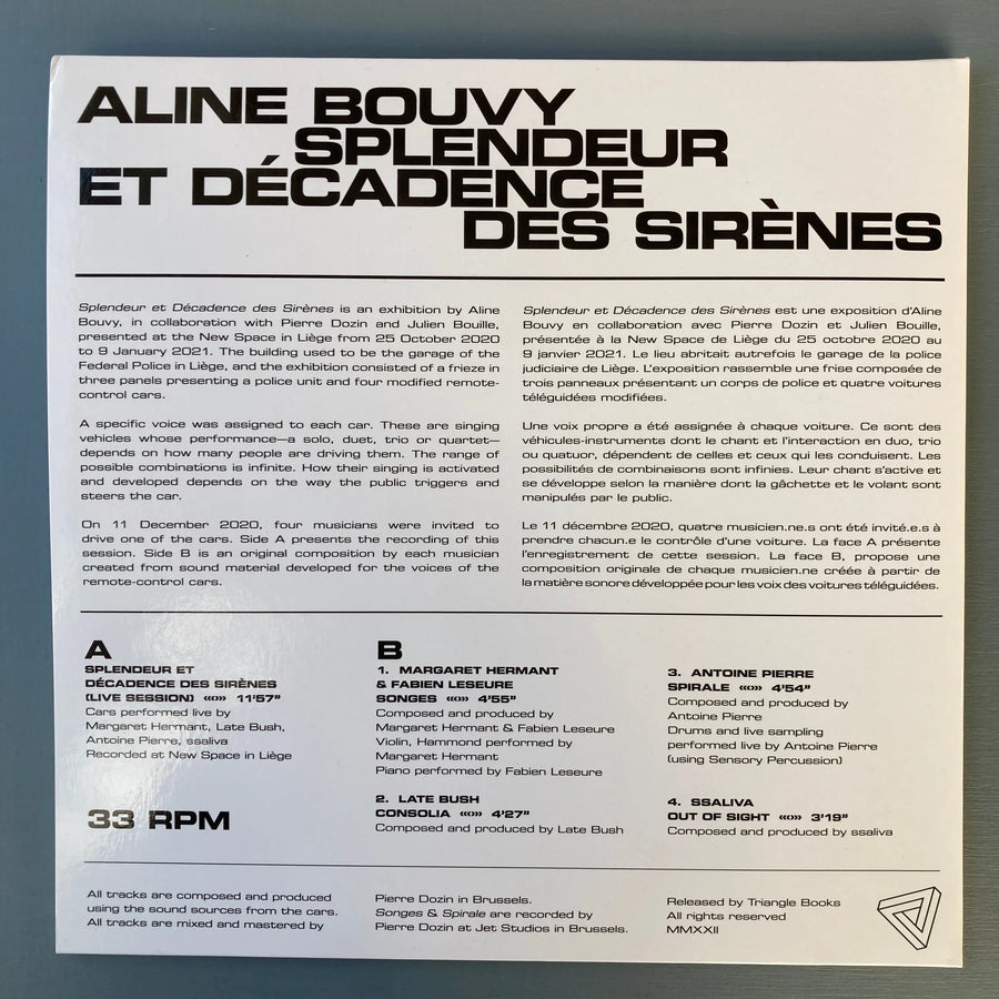 Aline Bouvy - Splendeur et décadences des sirènes LP - Triangle Books 2022 Saint-Martin Bookshop