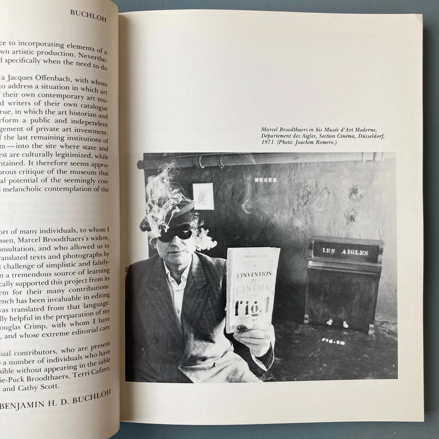 Benjamin H.D. Buchloh - BROODTHAERS: Writings, Interviews, Photographs - The MIT Press 1998 Saint-Martin Bookshop