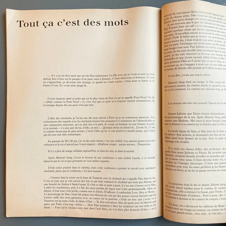 Cahiers du Cinéma - Numéro Spécial : Les Amants du Pont-Neuf par Leos Carrax - Saint-Martin Bookshop