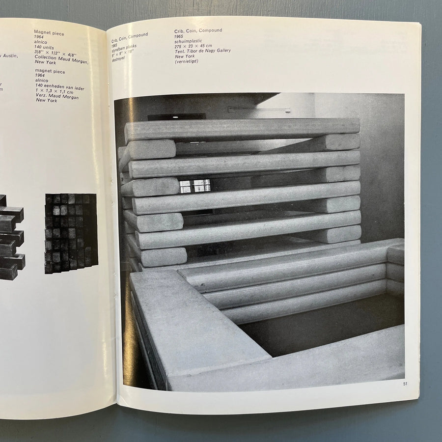 Carl Andre - 1969 - Haags Gemeentemuseum 1969, Republished by Daled 1975 Saint-Martin Bookshop