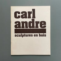 Carl Andre - Sculptures en bois - ARC 1979 - Saint-Martin Bookshop