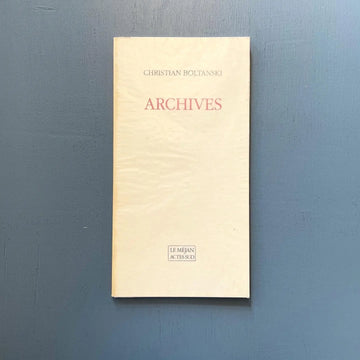 Christian Boltanski - Archives - Le Méjan/Actes Sud 1989 Saint-Martin Bookshop