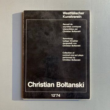 Christian Boltanski - Collection of comical one-act plays performed by Christian Boltanski - Westfälischer Kunstverein 1974 Saint-Martin Bookshop