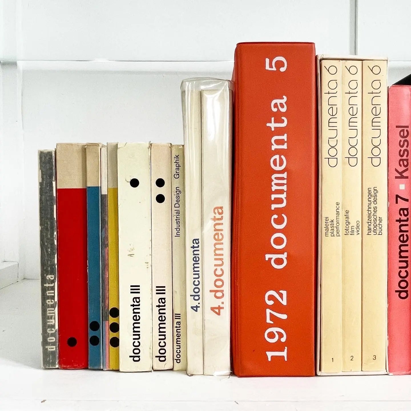 Documenta Display Documenta 1 to Documenta XII - original catalogs - Saint-Martin Bookshop