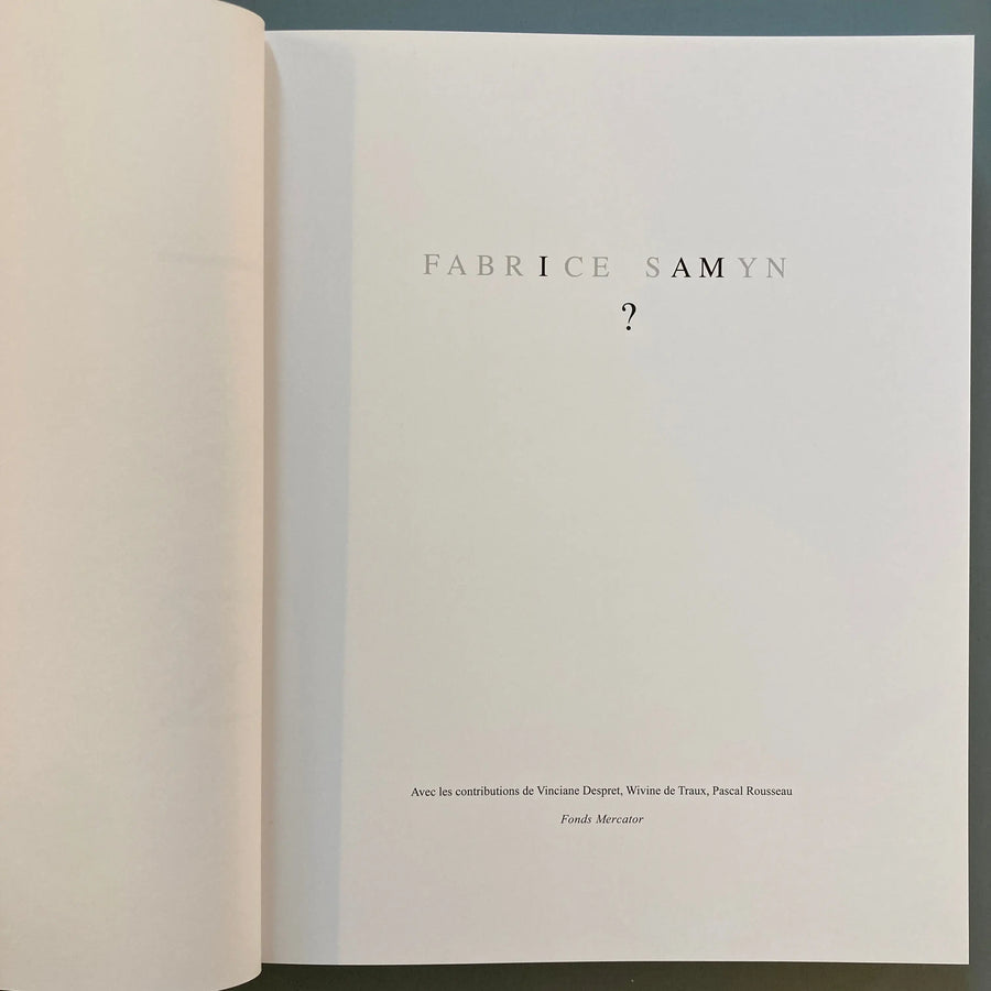 Fabrice Samyn - I AM? - Fonds Mercator 2020 Saint-Martin Bookshop
