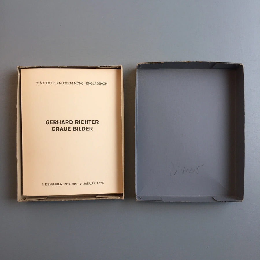 Gerhard Richter - Graue Bilder #288/330 Signed - Städtisches Museum Mönchengladbach 1974 Saint-Martin Bookshop