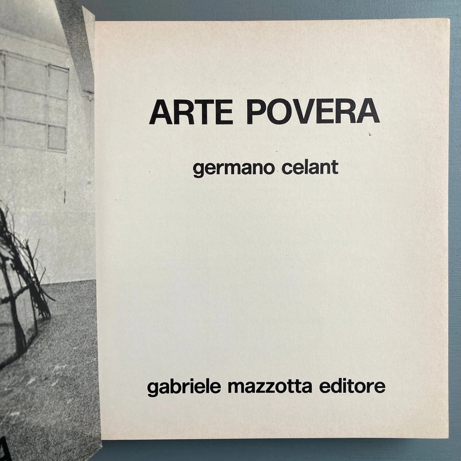 Germano Celant - Arte Povera - Mazzotta ed. 1969 Saint-Martin Bookshop