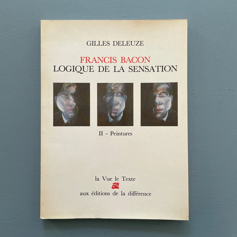 Gilles Deleuze - Francis Bacon Logique de la sensation - éds de la différence 1981 Saint-Martin Bookshop