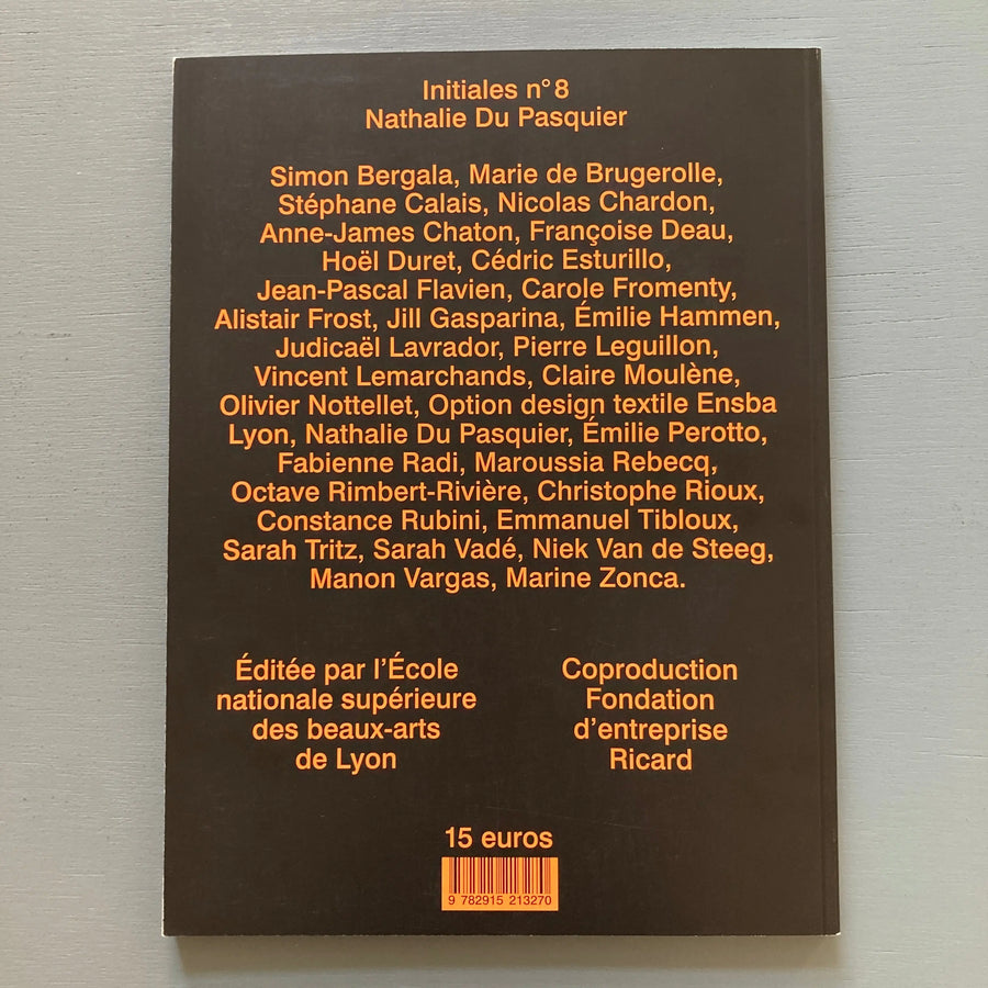Initiales n°8 - Nathalie Du Pasquier - Les Presses du Réel 2016 Saint-Martin Bookshop
