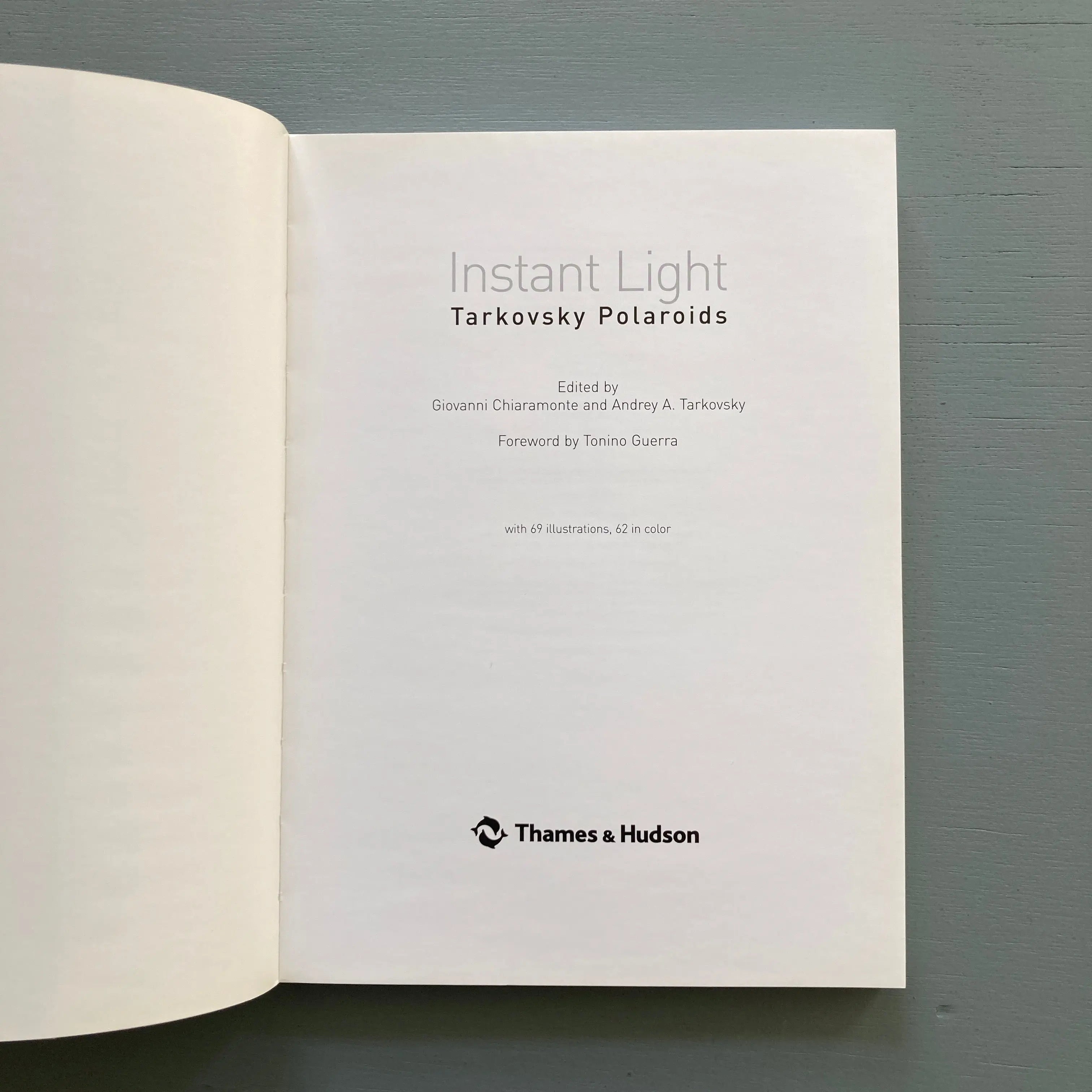 Instant Light Tarkovsky Polaroids写真集 Instant Light Tarkovsky Polaroids photo book 2004 Rare used
