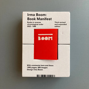 Irma Boom - Book Manifest (Third revised and expendad edition) - König 2022 Saint-Martin Bookshop