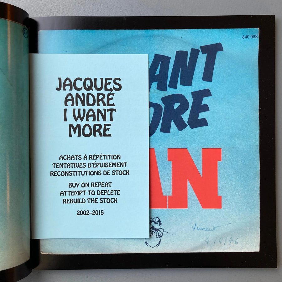 Jacques André - I want more can Saint-Martin Bookshop
