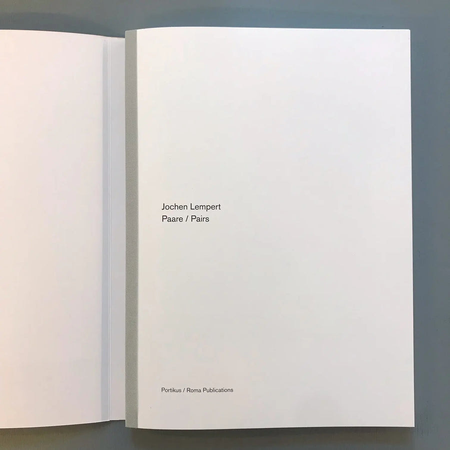 Jochen Lempert - Paare / Pairs - Portikus / Roma publications 2022 Saint-Martin Bookshop