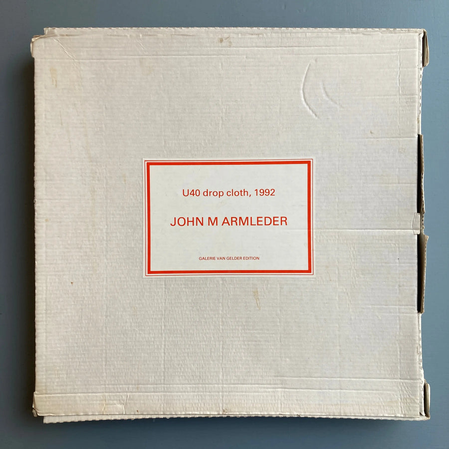 John M Armleder - U40 drop cloth, 1992 - Galerie Van Gelder edition Saint-Martin Bookshop