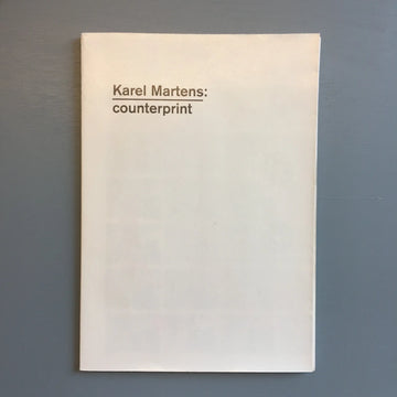 Karel Martens - Counterprint - Hyphen Press 2004 Saint-Martin Bookshop