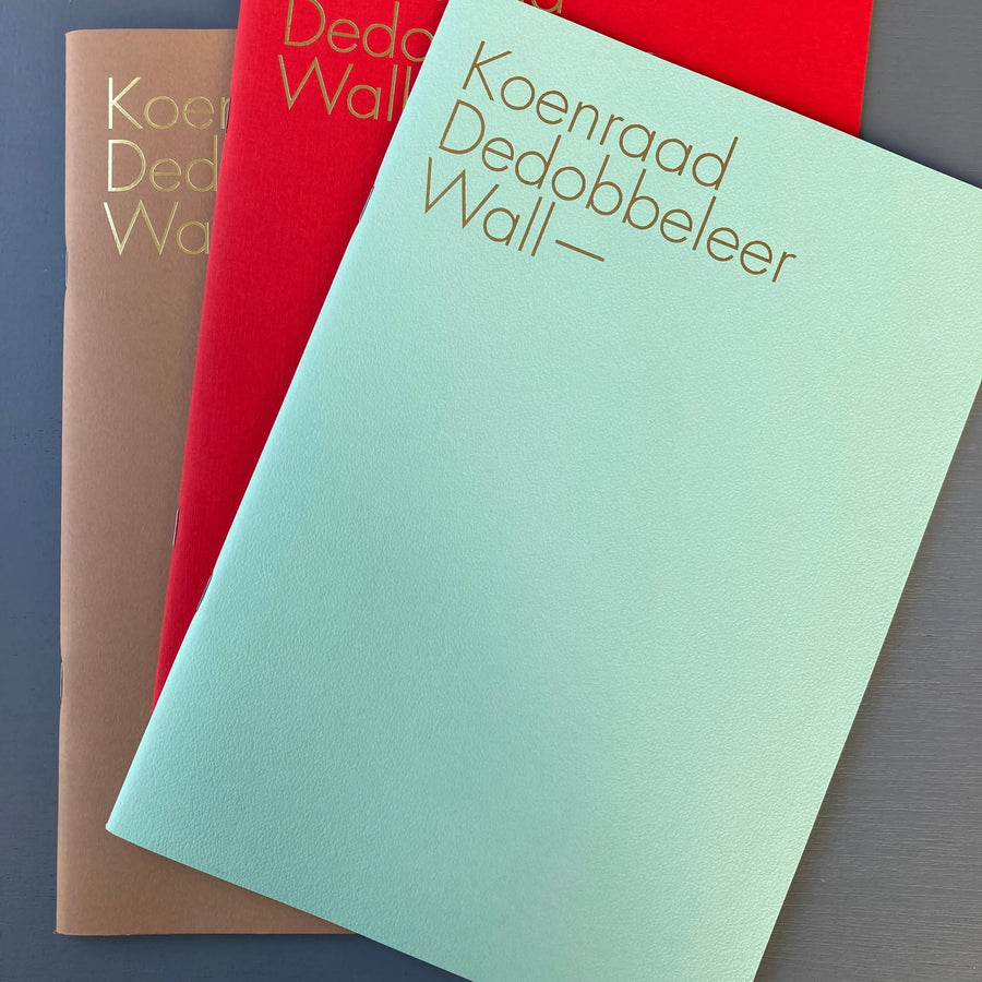 Koenraad Dedobbeleer - Wall - Triangle Books 2020 Saint-Martin Bookshop
