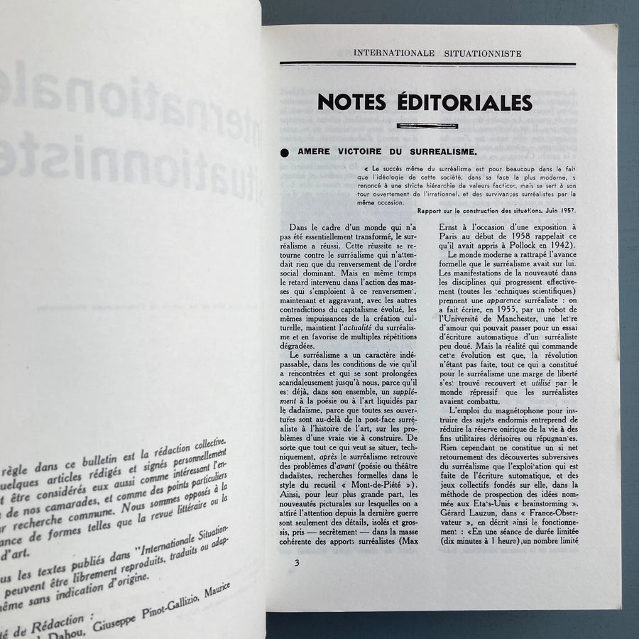 L'Internationale Situationniste - 1958-69 - éditions Champ Libre 1975 Saint-Martin Bookshop