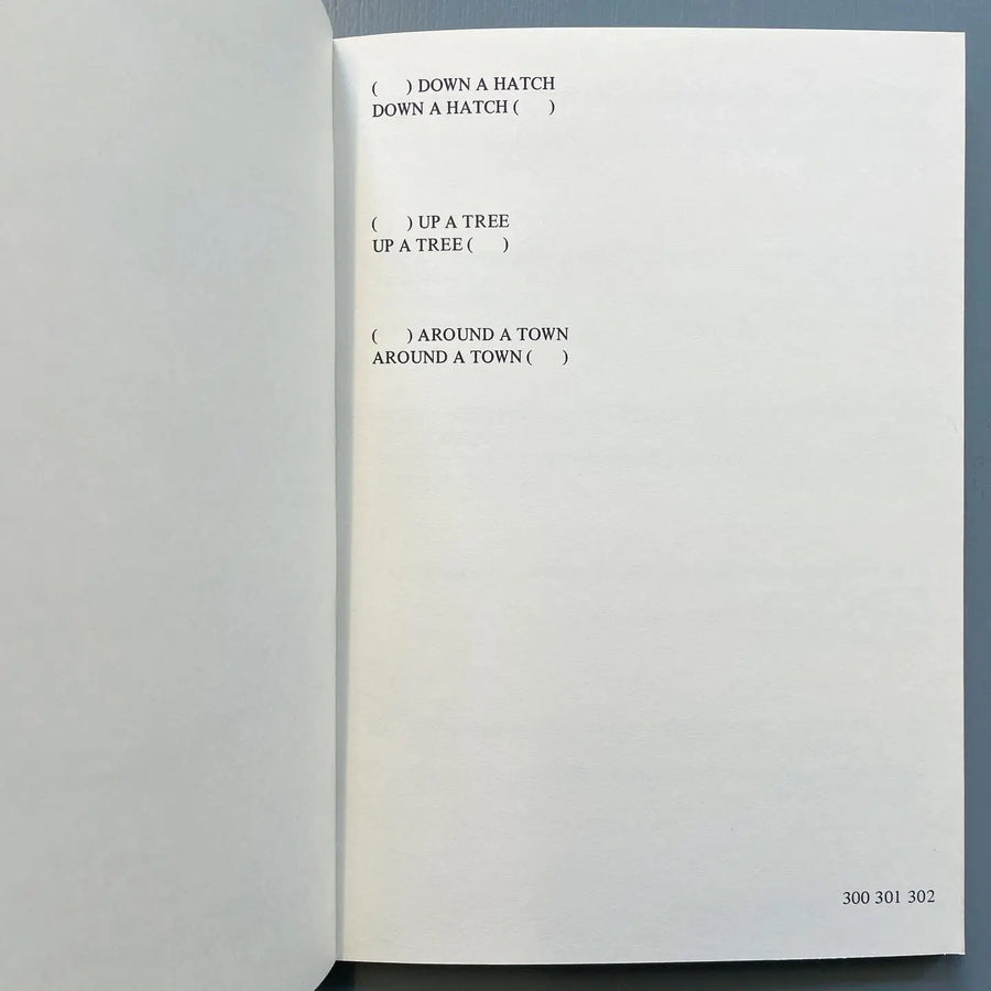 Lawrence Weiner - Works - Anatole AV Und Filmproduktion 1977 Saint-Martin Bookshop