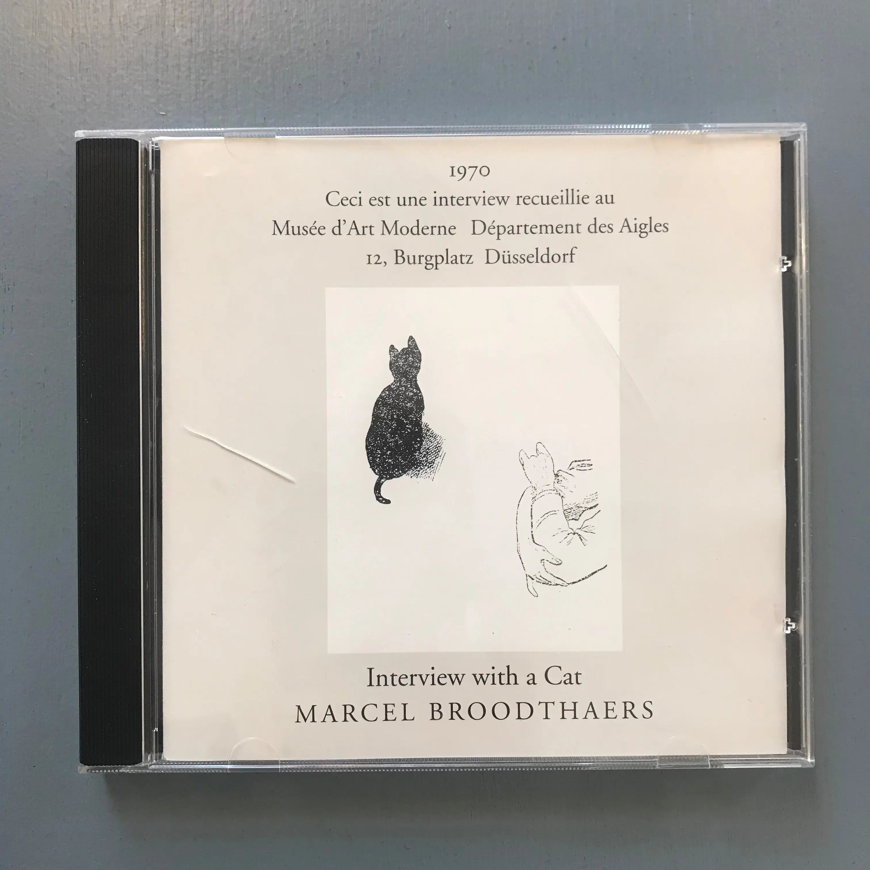 Marcel Broodthaers - Interview with a Cat - Marian - Saint