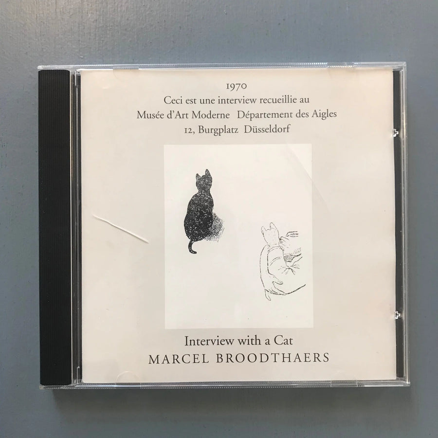 Marcel Broodthaers - Interview with a Cat - Marian Goodman Gallery 1995 Saint-Martin Bookshop