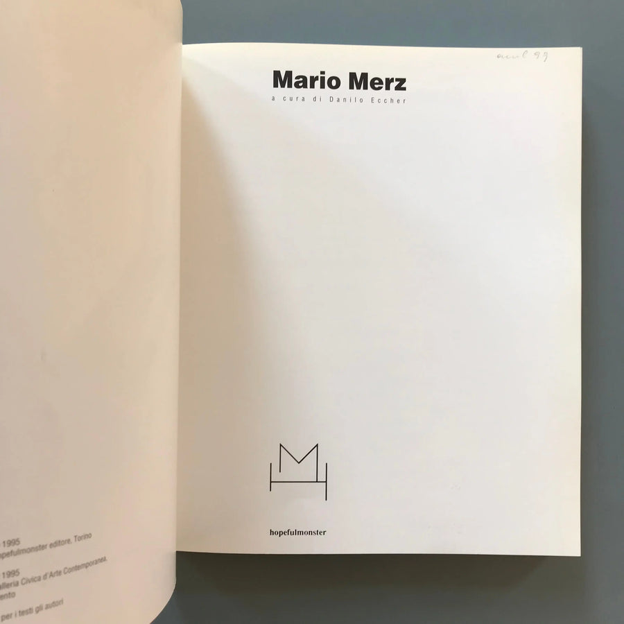 Mario Merz - Hopeful Monster 1995 Saint-Martin Bookshop