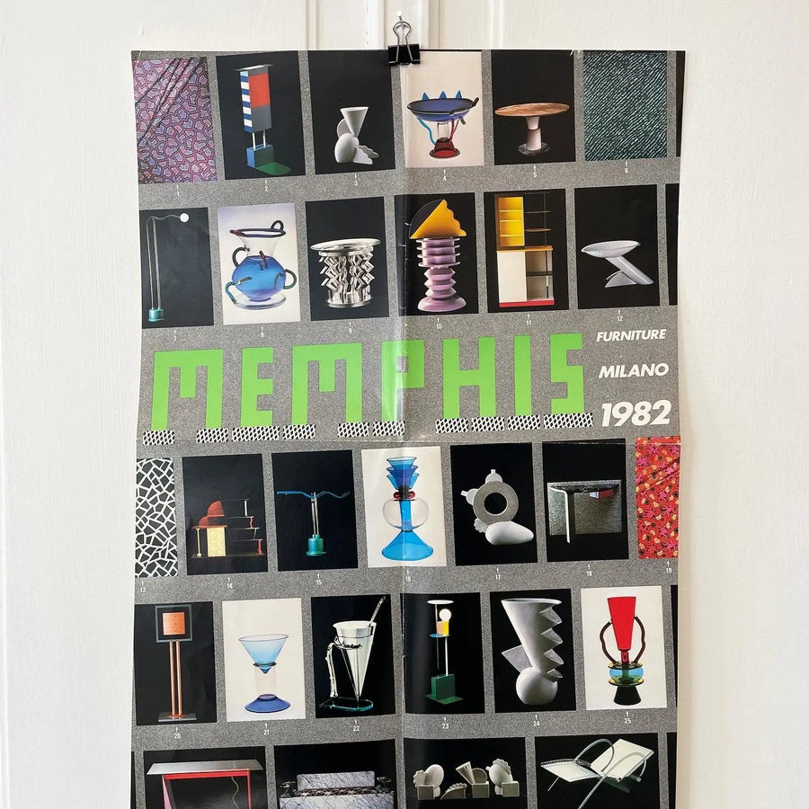 Memphis Furniture Milano 1983 poster Saint-Martin Bookshop