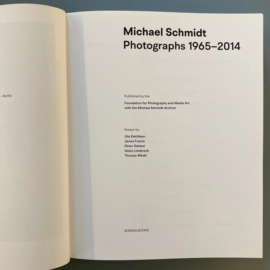 Michael Schmidt - Photographs 1965-2014 - König Books 2020 Saint-Martin Bookshop